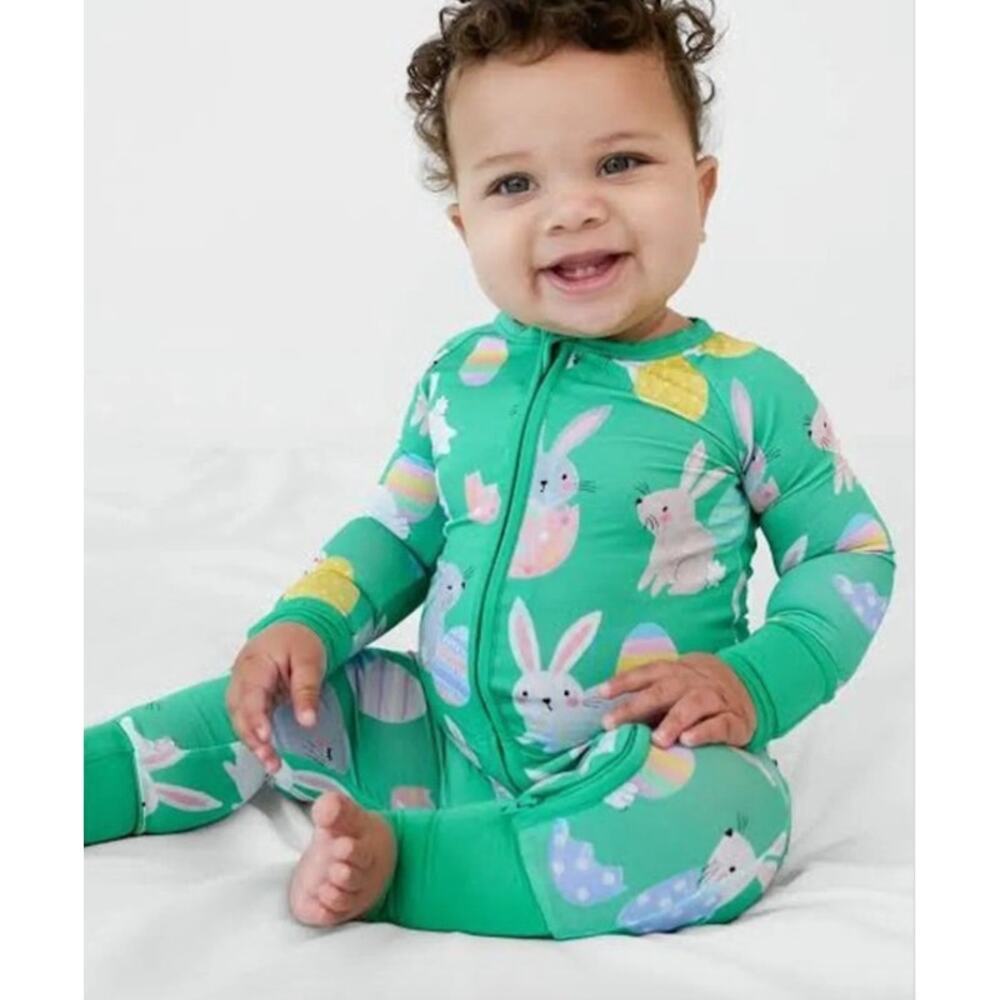 NWOT Little Sleepies Hoppy Days Bunny Sleeper Size Newborn